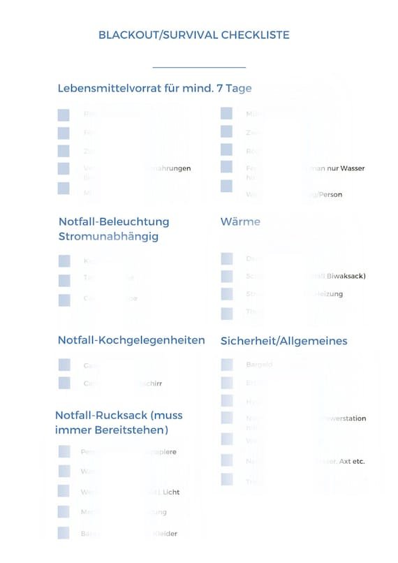 Zip Code 64104 Blackout Survival Checklist